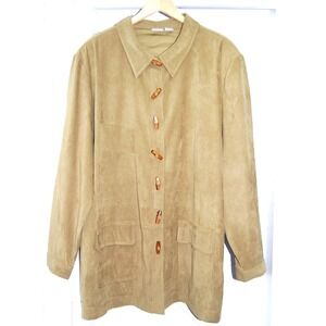 Giorgio Fiorlini Jacket Blazer Women's 24W Plus Collection Dark Neutral‎ green